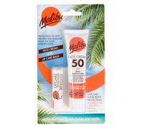 Sun SPF 50 Face Cream and SPF 30 Lip Balm Duo, High Protection Sun Cream, Water Resistant, Vitamin Enriched, 2 pack
