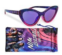 Sun-Staches Evie Descendants Kids Sunglasses Stylish, Comfortable & Durable UV-Protective Girls Glasses With Soft Carrying Case - Officially-Licensed Disney Descendants Rise of Red Merch