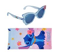 Sun-Staches Stitch Kids Sunglasses Stylish, Comfortable & Durable UV-Protective Kids Glasses With Soft Carrying Case - Officially-Licensed Disney Lilo and Stitch Merchandise
