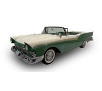 Sun Star - 1:18 Ford Fairlane 500 1957 Skyline Cumberland Green / Colonial Wh...