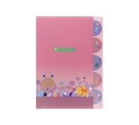 Sun-Star Stationery S2174251 Pikmin, Nintendo Goods, Clear File, A4 Size, Die Cut, 5 Pockets