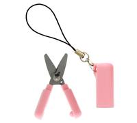 SUN-STAR STICKYLE Portable Scissors with Straps (Mini), Pink, S3719740