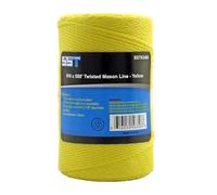 Sun State Tools SST - #18 x 500' Twisted Polypropylene Rope Twine Mason Line - Great for Masonry Jobs, DIY Projects, Net Making, Gardening (Yellow)