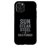 Sun Steak Steel Cold Plunge Gym Discipline Case for iPhone 11 Pro