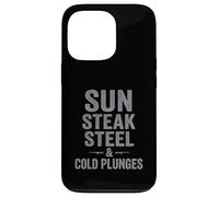 Sun Steak Steel Cold Plunge Gym Discipline Case for iPhone 13 Pro
