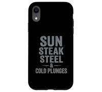 Sun Steak Steel Cold Plunge Gym Discipline Case for iPhone XR