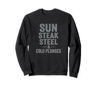 Sun Steak Steel Cold Plunge Gym Discipline Sweatshirt