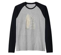 Sun Surf Soul Shirt - Minimalist Summer Tee for Surfers Raglan Baseball Tee