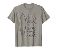 Sun Surf Soul Shirt - Minimalist Summer Tee for Surfers T-Shirt