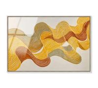 Sun Swell Framed Acrylic Print Office Wall Decor by Art Remedy, Silver Frame, 24 x 16