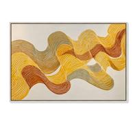 Sun Swell Framed Canvas Print Office Wall Decor by Art Remedy, Silver Frame, 24 x 16