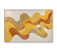 Sun Swell Framed Canvas Print Office Wall Decor by Art Remedy, White Frame, 24 x 16