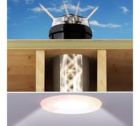 Sun Tunnel For Flat Roofing-Monodraught Sunpipe Kit-Extendable Rigid Solar Tube, Improves Natural Lighting In Home. Collects Outdoor Day Light & Transforms A Dark Room, Reduces Electric Lighting-300mm