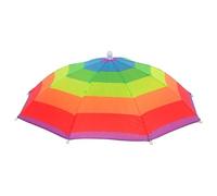 Sun Umbrella Hat | Sports Umbrella Hats, Adjustable Folding Accessory UV Protection Unisex Adult Children Outdoor Activities Fishing Beach Camping Hiking Gardening, Colorful Stripes, Consulte la