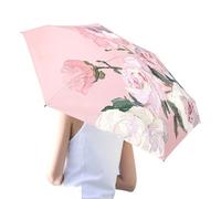 Sun Umbrella - Portable Flower Pattern UV Protection Umbrella,Lightweight Outdoor Supplies For Sunny Or Rainy Day Daily Commute Outdoor Events