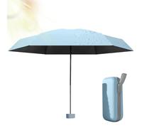 Sun Umbrella Portable UV Parasol With Storage Box | Umbrella | Folding Travel Umbrella Compact Umbrella Windproof Strong | Small Lightweight Waterproof Brolly | UPF 50+ Protection Parasol