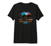 Sun Valley Idaho Vacation Souvenir Bear Starry Night Novelty Premium T-Shirt