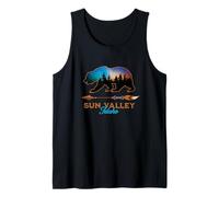 Sun Valley Idaho Vacation Souvenir Bear Starry Night Novelty Tank Top