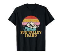 Sun Valley Idaho Vintage Mountain Forest Hiking Camping T-Shirt