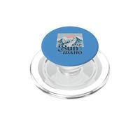Sun Valley Idaho Vintage Snow Mountain Skiing Hiking Retro PopSockets PopGrip for MagSafe
