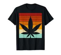 Sun Vintage Marijuana Weed Cannabis Leaf Cool Men & Women T-Shirt