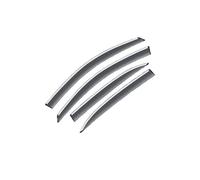 Sun Visor 4x Deflectors for Fiesta Mk6 IV Hatch 2009~2017 Car Side Window Visor Awing Trim Windshield Grands Rain Eyebrow Rain Sun Guard