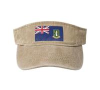 Sun Visor Cap Flag of The British Virgin Islands Empty Top Baseball Cap Adjustable Empty Top Hat Unisex Visor Hats for Cycling Outdoor Running