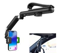 Sun Visor Car Phone Holder,1080 Multifunctional Sun Visor 360° Rotating Cell Phone Holder,Retractable Sunvisor Phone Holder for Car,Foldable Sunvisor Phone Mount Compatible with iPhone/Samsung/Android
