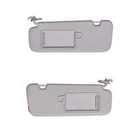 Sun Visor Compatible For Hyundai Elantra 2016-2019 Beige Grey Left Driving Side Right Passenger Side Replacement OEM 85210-F0100TTX(Gray left and right)