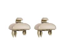Sun Visor Extension 2Pcs Grey Interior Gray Sun Visor Clip Holder Hook Bracket Hanger Fit For Audi A1 A3 A4 A5 TT Car Visor Car Accessories(Beige-2pcs)