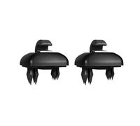 Sun Visor Extension 2Pcs Grey Interior Gray Sun Visor Clip Holder Hook Bracket Hanger Fit For Audi A1 A3 A4 A5 TT Car Visor Left Right Sun Visor(Black-2pcs)