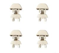 Sun Visor Fixed Clamp 4-Pack 6RD857561 for durable Sun Visor(Beige) | Strong hold, stops sagging visors, blocks glare, improves safety, 4-pack value