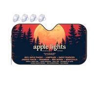 Sun Visor For Car Windshield Apple Lights: A Celestial Journey Through Nature'S Beauty Car Windshield Sunshade Windshield Sun Shade Umbrella Windshield Sun Shade(70x130cm)