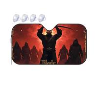 Sun Visor For Car Windshield Blade: The Shadow Warrior'S Rise Car Windshield Sunshade Umbrella Windshield Sun Shade Window Sun Shade For(76x140cm)