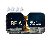 Sun Visor For Car Windshield Embrace Leadership: Be A Game Changer Today! Car Windshield Sunshade Car Visor Blackout Shade(70x130cm)