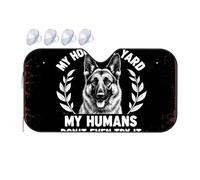 Sun Visor For Car Windshield German Shepherd: My House, Yard, Humans Don'T Even Try It Car Windshield Sunshade Car Sun Shade Windshield Windshield Sunshade(70x130cm)