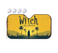 Sun Visor For Car Windshield The Enigmatic Silhouette: A Tale Of Unburnable Witch Car Windshield Sunshade Car Visor Blackout Shade(70x130cm)