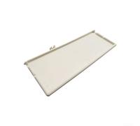 Sun Visor Makeup Mirror Covers for Ford Focus 2012-2018, ABS Plastic Vanity Light Lids Replacement(Beige)