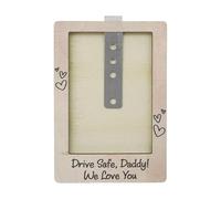Sun Visor Memory Frame, Wooden Picture Clip, Car Interior Sunshade Holder | Unique Gift for Mom Dad Husband Emotional Photo Framme, Display for Driving Moments Traveling Keepsake Accessor