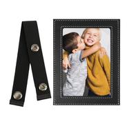 Sun Visor Photo Frame, PU Leather Car Photo Frame, PU Leather Visor Photo Picture Frames, Car Photo Holders, Car Picture Frame for Father's Day