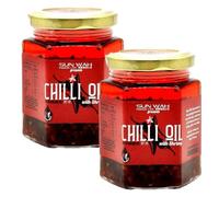 Sun Wah Chilli Oil With Shrimp 180g (Pack of 2) HALAL & Gluten Free