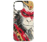 Sun Wukong Monkey King Fierce Modern Japanese Art Gift Case for iPhone 15 Plus