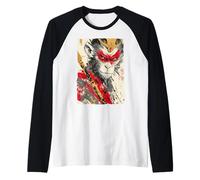 Sun Wukong Monkey King Fierce Modern Japanese Art Gift Raglan Baseball Tee