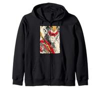 Sun Wukong Monkey King Fierce Modern Japanese Art Gift Zip Hoodie