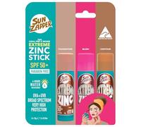 Sun Zapper Extreme Zinc Stick Beauty Pack - Tan, Bronze & Pink Zinc Sunblock Made in Australia