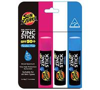 Sun Zapper Zinc Stick - Pink, White, Blue Face Sunblock SPF50+ Coloured Zinc Sunscreen Sticks Made in Australia