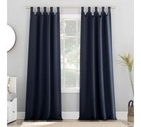 Sun Zero - 51927 Easton Blackout Energy Effcient Tab Top Curtain Panel, 40" x 63", Navy Blue