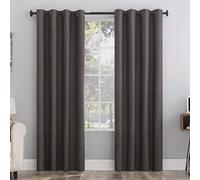 Sun Zero Columbia 2-Pack Thermal Energy Saving 100% Blackout Grommet Curtain Panel Pair, 50" x 84", Fig