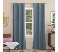 Sun Zero Easton Blackout Energy Efficient Grommet Curtain Panel, Polyester, Denim Blue, 40" x 95"