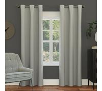 Sun Zero Easton Energy Saving Blackout Grommet Curtain Panel, 40" x 108", Silver Gray